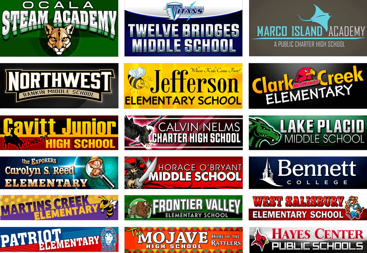 School Signs Artwork Capabilities