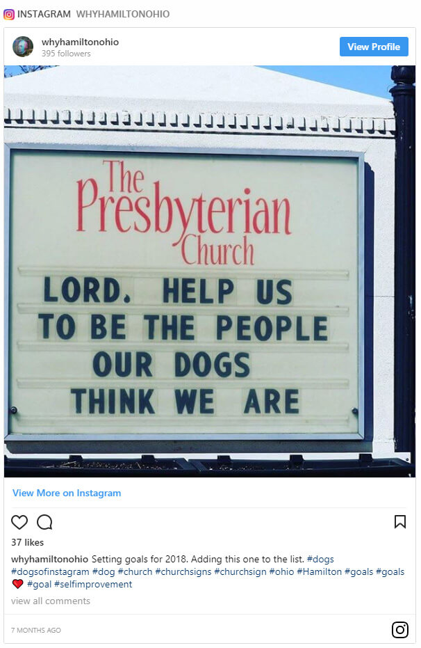 Lord, help us be the people our dogs think we are.