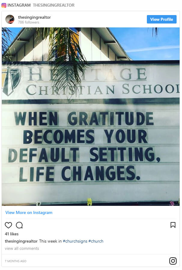 When gratitude becomes your default setting, life changes.
