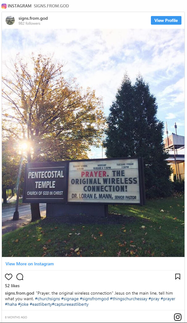 101 Funniest Church Sign Sayings