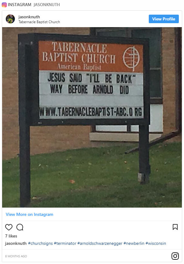 101 Funniest Church Sign Sayings