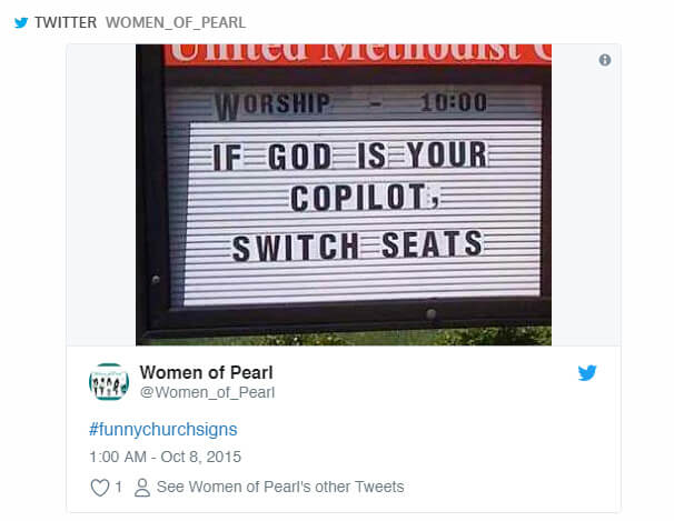 101 Funniest Church Sign Sayings