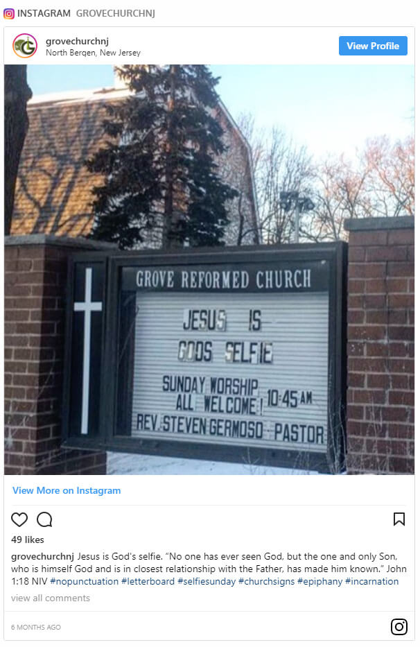 Jesus is God's selfie.