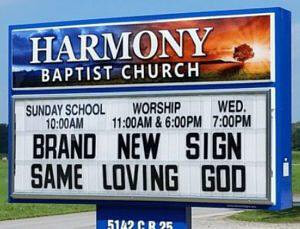 How to Protect Your Church's Changeable Letter Sign from Vandalism