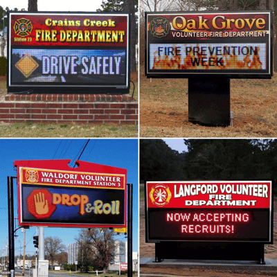 Fire Departments and Outdoor LED Signs
