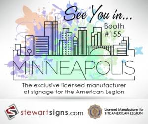 Stewart Signs at the Centennial National American Legion Convention