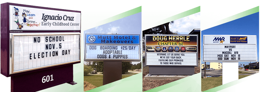 Changeable Letter Business Signs