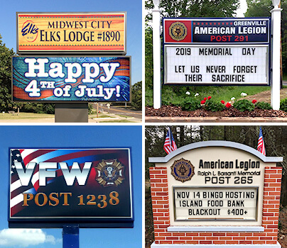 How a Sign Can Help Your American Legion or Veterans of Foreign Wars (VFW) Organization
