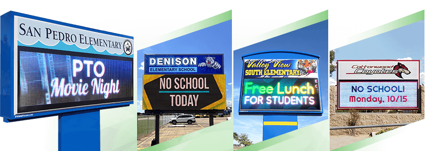 Outdoor LED School Signs