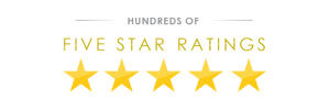 Hundreds of Five Star Reviews!