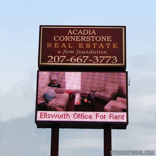 Business Sign for Acadia Cornerstone Real Estate