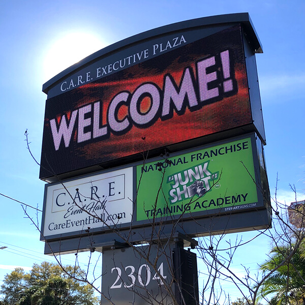 Business Sign for Accelerated Waste Solutions