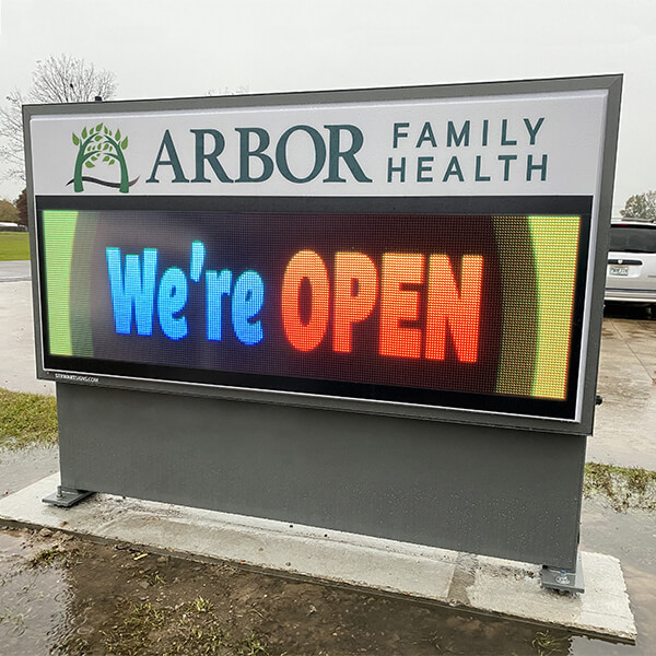 Business Sign for Arbor Family Health