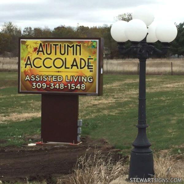 Business Sign for Autumn Accolade Inc Assisted Living