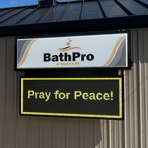 Business Sign for Bath Pro