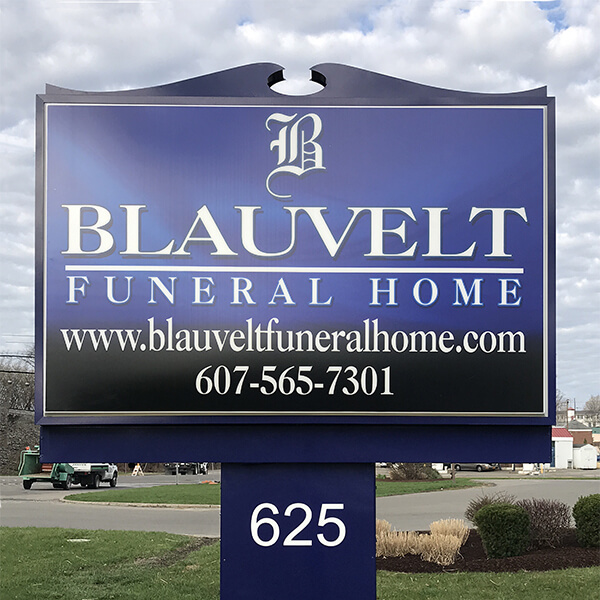 Business Sign for Blauvelt Funeral Home