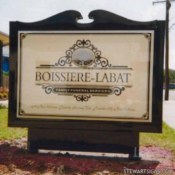Business Sign for Boissiere - Labat Family Funeral Services