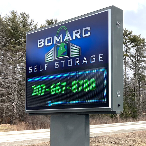 Business Sign for Bomarc Self Storage