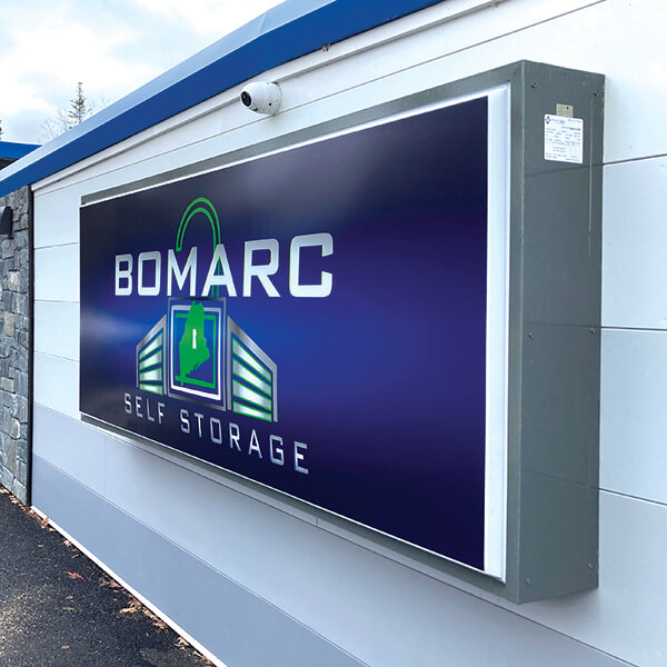 Business Sign for Bomarc Self Storage