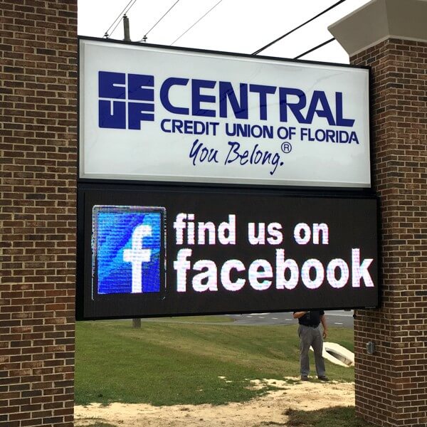 Business Sign for Central Credit Union
