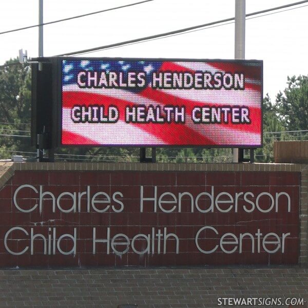 Business Sign for Charles Henderson Child Health Center