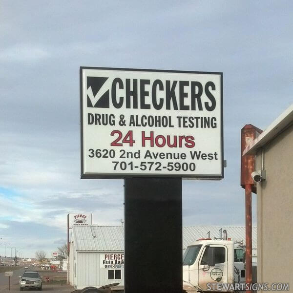 Business Sign for Checkers