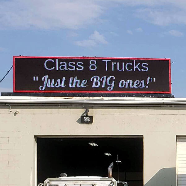 Business Sign for Class 8 Trucks