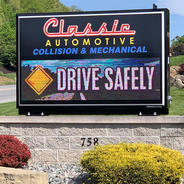 Business Sign for Classic Automotive