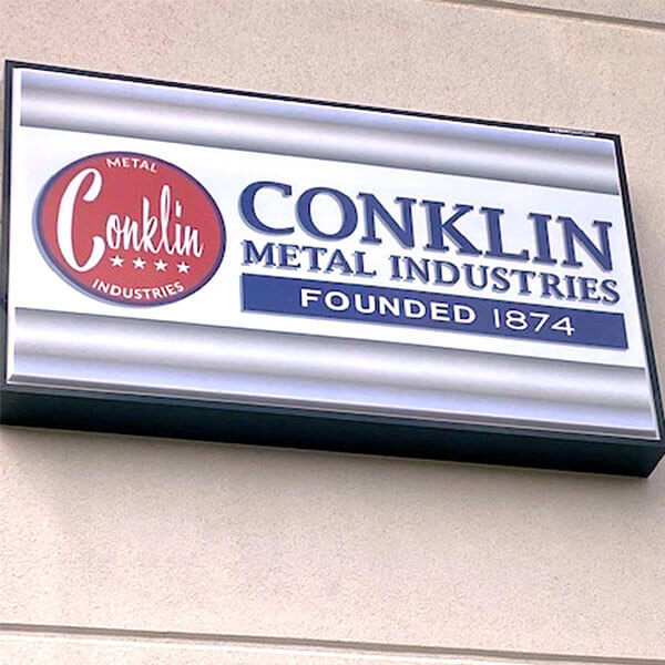 Business Sign for Conklin Metals
