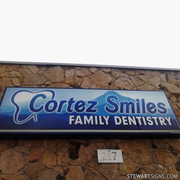 Business Sign for Cortez Smiles Family Dentistry