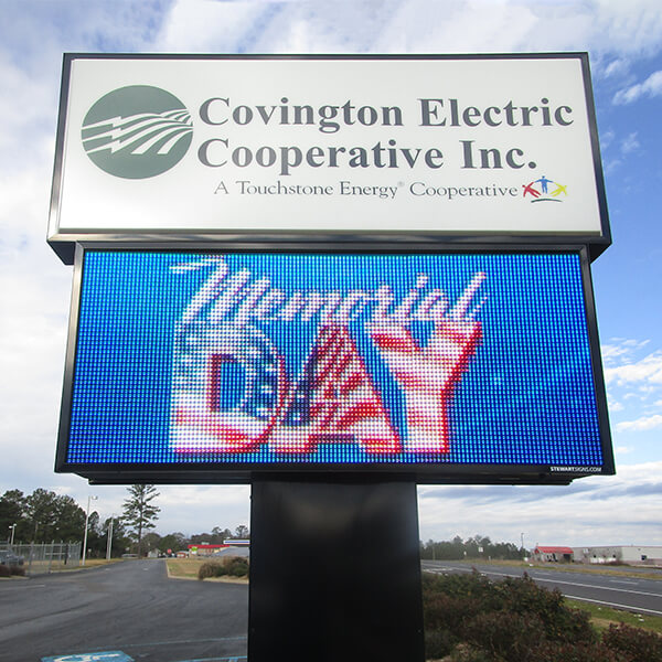 Business Sign for Covington Electric Cooperative