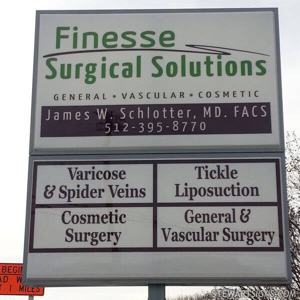 Business Sign for Finesse Surgical Solutions
