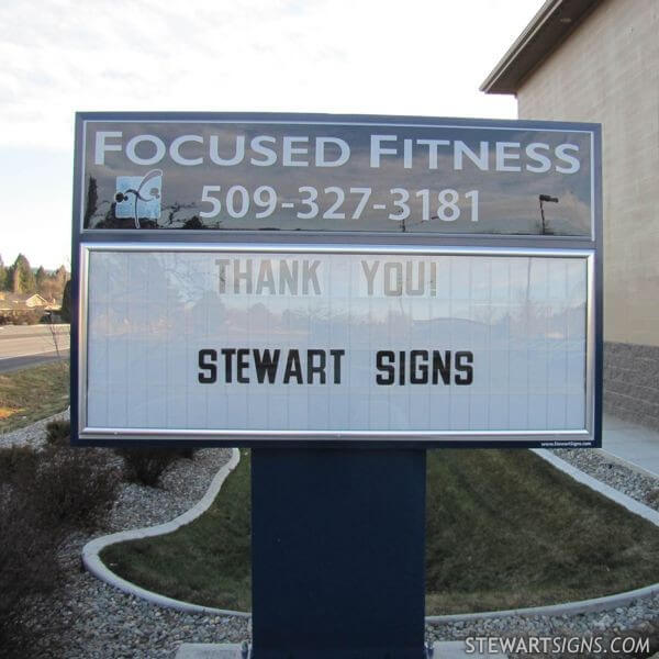 Business Sign for Focused Fitness