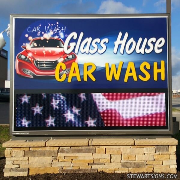 Business Sign for Gg Ventures Car Wash