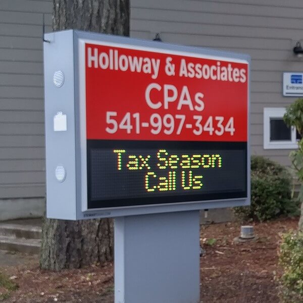 Business Sign for Holloway & Associates, Cpas