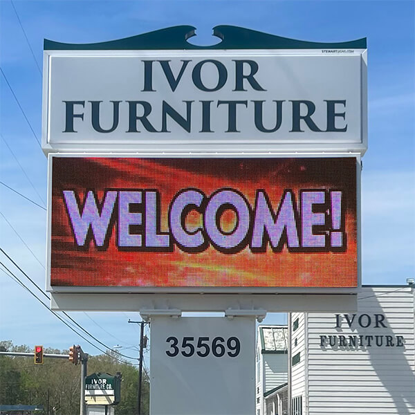 Business Sign for Ivor Furniture
