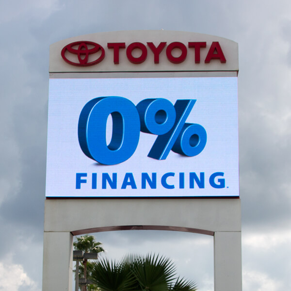 Business Sign for Keith Pierson Toyota