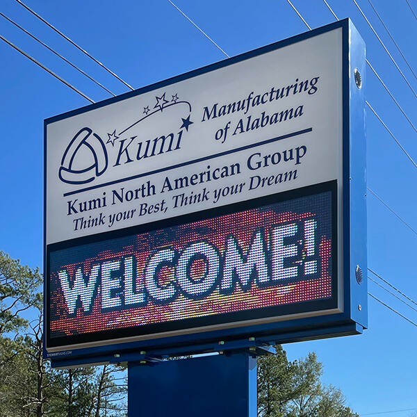 Business Sign for Kumi Manufacturing