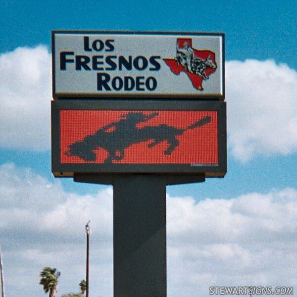 Business Sign for Los Fresnos Rodeo