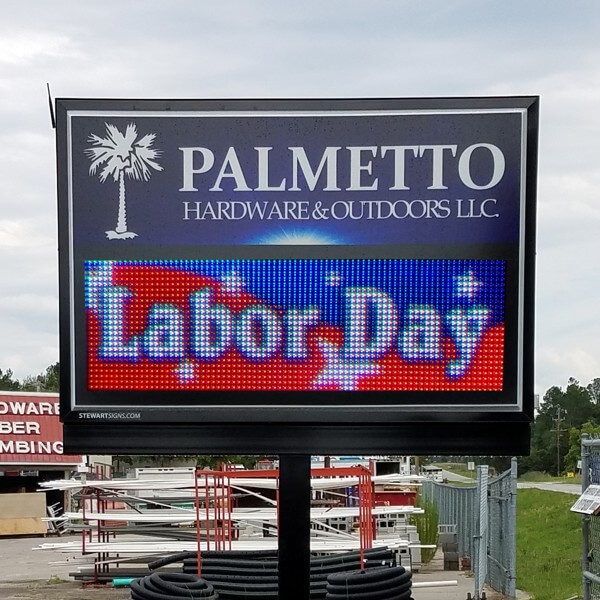 Business Sign for Palmetto Hardware and Outdoors LLC