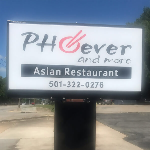 Business Sign for Pho Ever and More