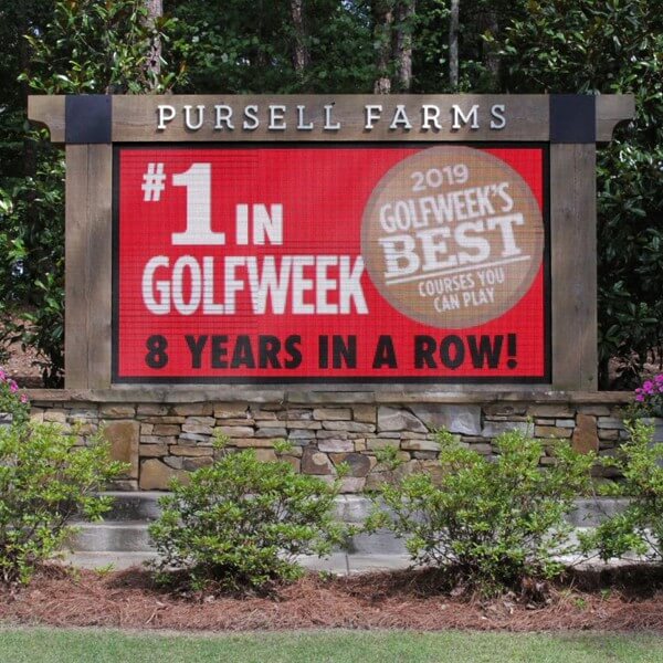 Business Sign for Pursell Farms