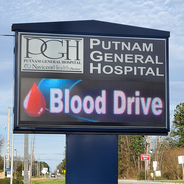 Business Sign for Putnam General Hospital