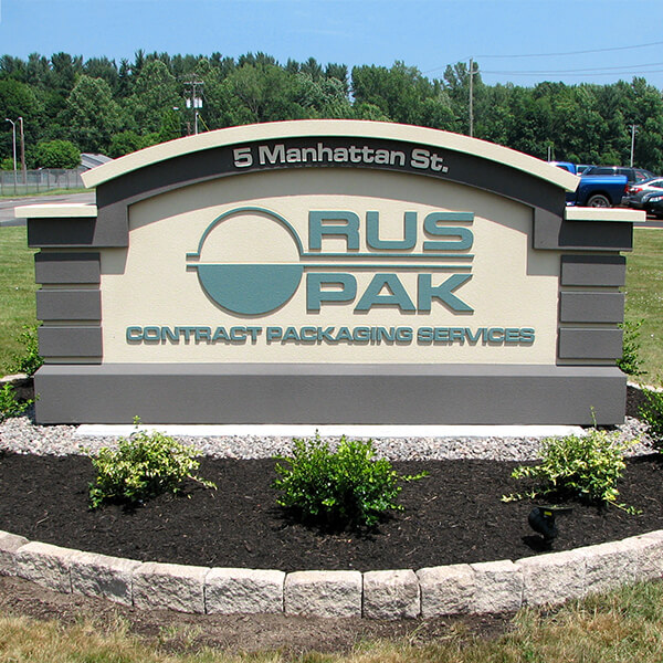 Business Sign for Ruspak Corporation