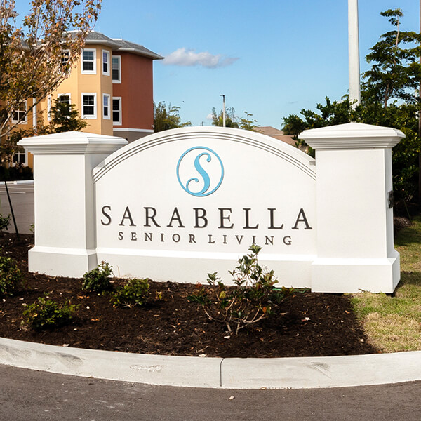 Business Sign for Sarasota Senior Living