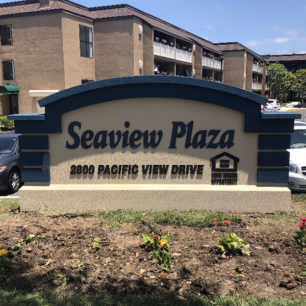Business Sign for Seaview Lutheran Plaza