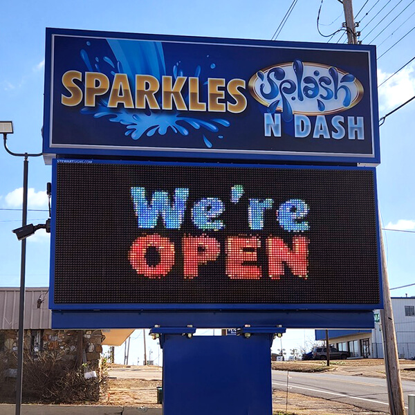 Business Sign for Sparkles Splash N Dash