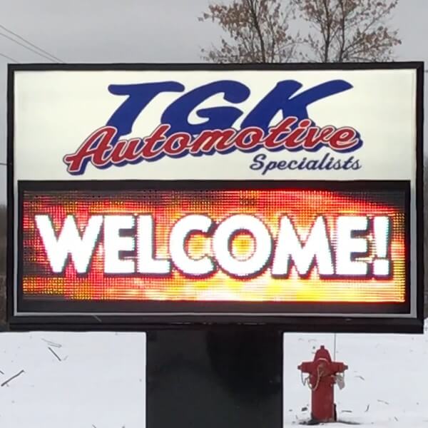 Municipal Sign for Tgk Automotive