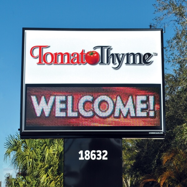 Business Sign for Tomato Thyme Corp
