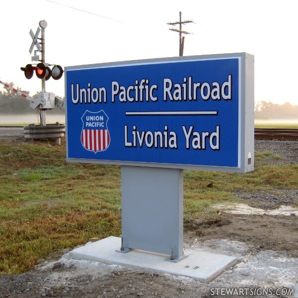 Business Sign for Union Pacific Railroad
